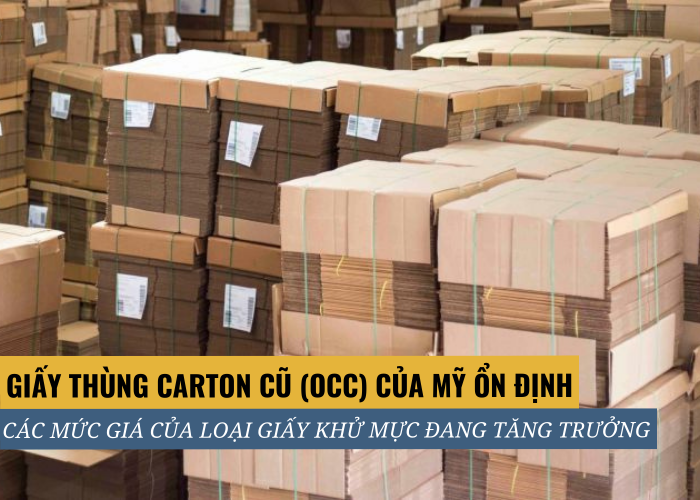 Giá giấy thùng carton của Mỹ ổn định trở lại