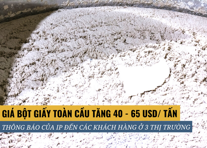 Giá bột giấy toàn cầu tăng đầu năm 2022