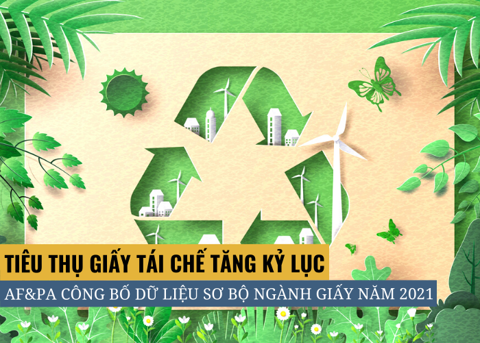Tiêu thụ giấy tái chế tăng kỷ lục báo cáo từ Hiệp Hội Giấy và Rừng Hoa Kỳ (AF&PA)