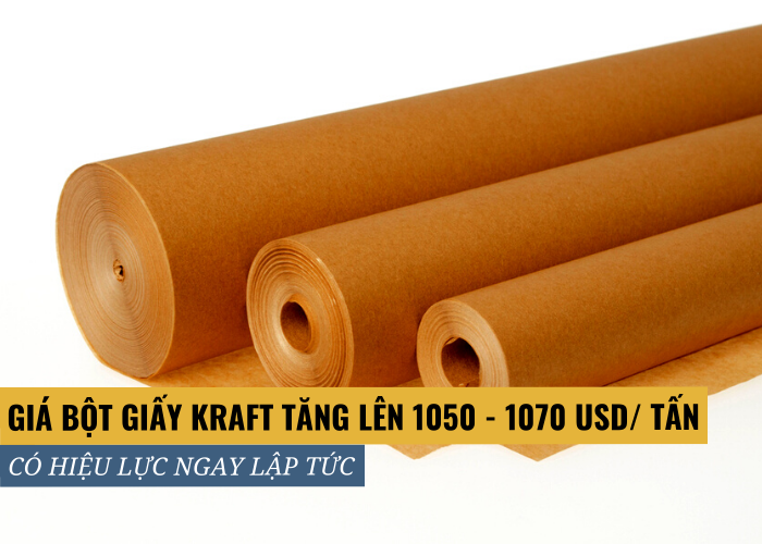 Giá bột giấy Kraft tăng lên tại Trung Quốc