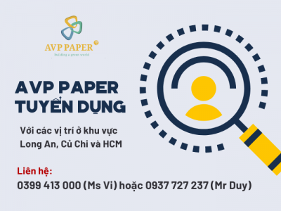 AVP PAPER tuyển dụng Tháng 5