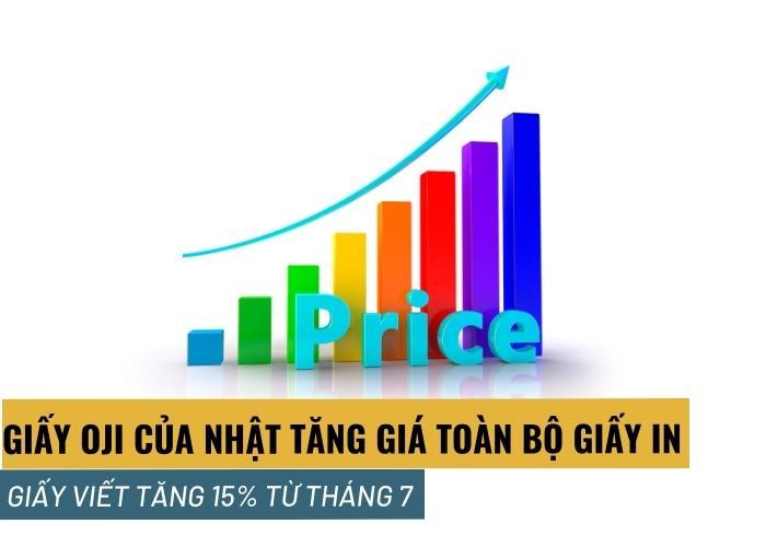 Oji Paper tăng giá 15% tất cả các loại giấy in, giấy viết từ tháng 7