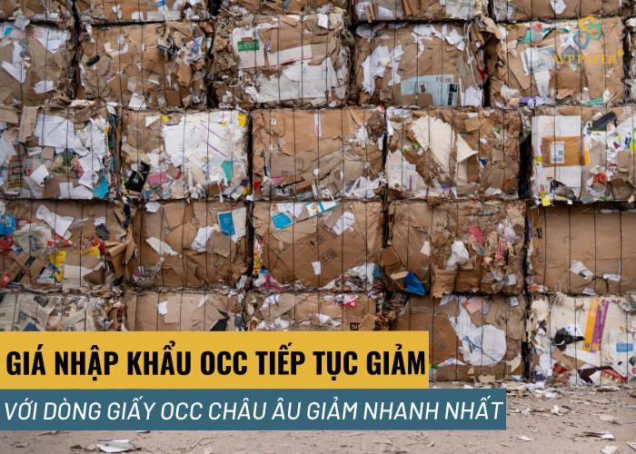 Giá nhập khẩu OCC tiếp tục giảm đặc biệt là ở Châu Âu