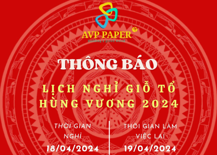 THÔNG BÁO LỊCH NGHỈ LỄ GIỔ TỔ HÙNG VƯƠNG